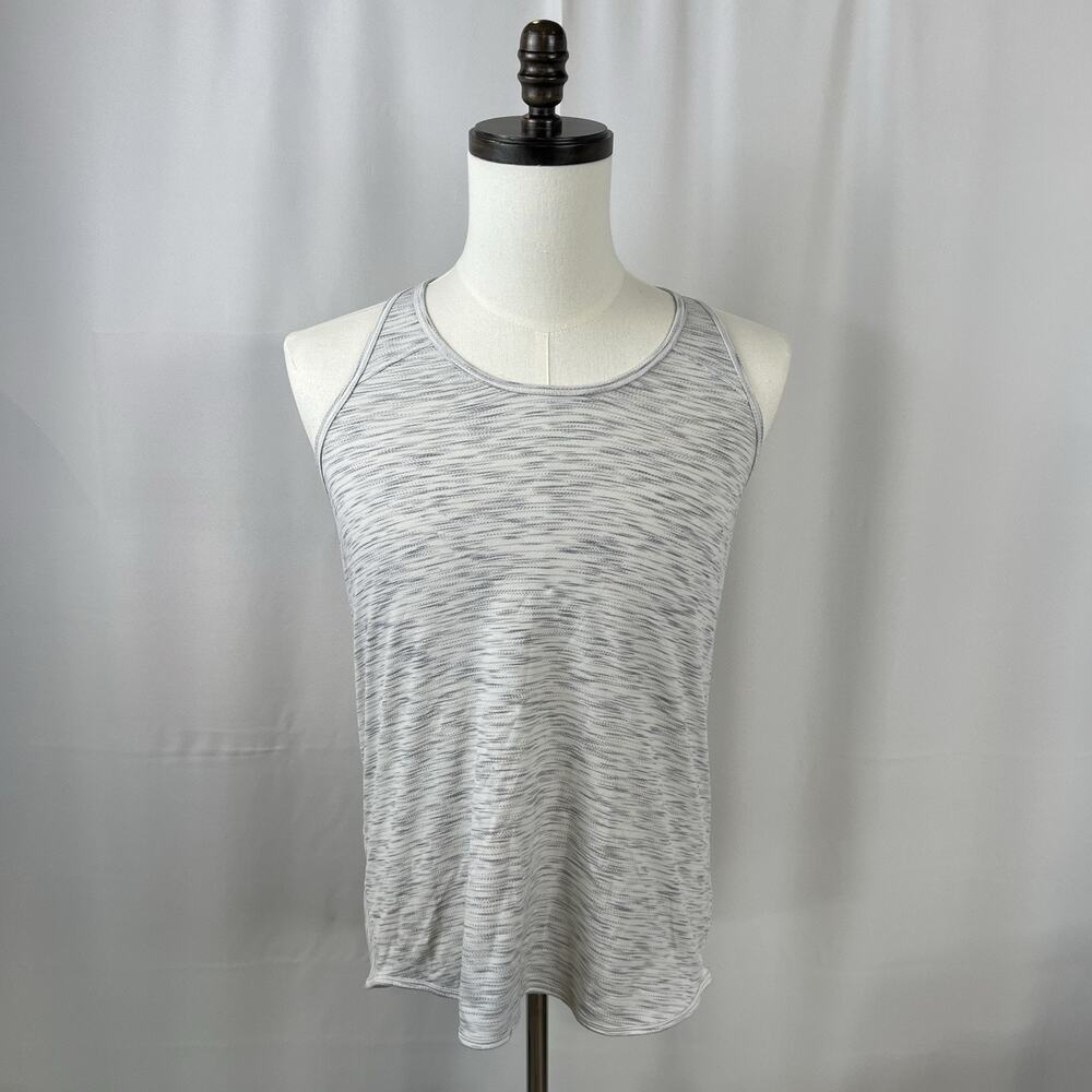 Lululemon Racerback Tank Top Size Medium Narrow Gray Athletic